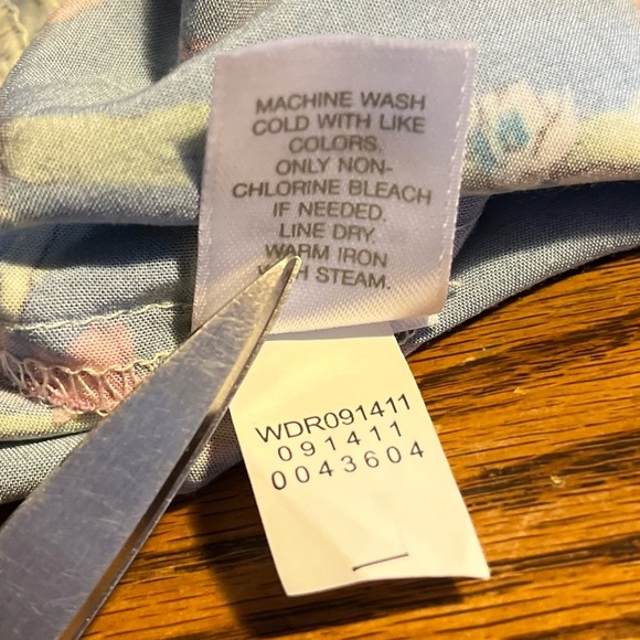 J.Jill Woman's Floral Print Pleated Summer A-Line Midi Dress Sz Lr - Picture 10 of 10